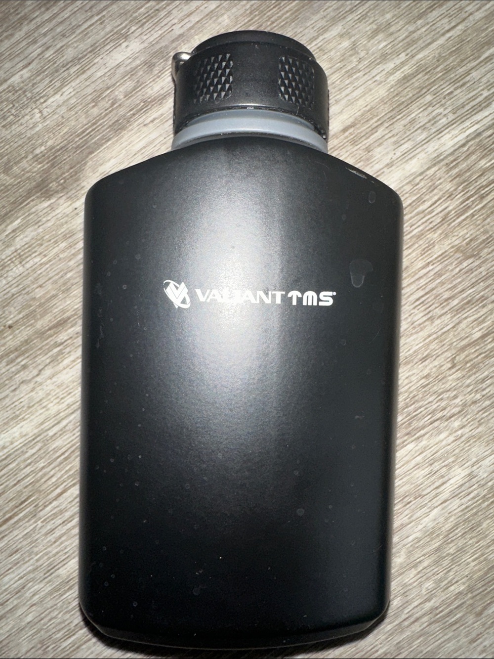 Valiant TMS military-style stainless steel canteen Black Men’s Flask - Matte.
